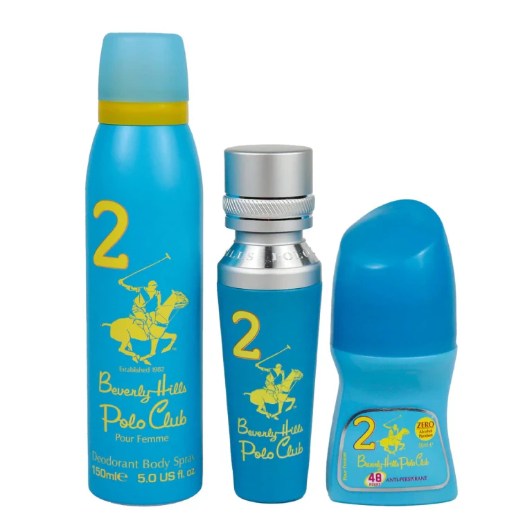 Set Beverly Hills Polo Club Woman Eau de Parfum 50 ml + Roll-on Deodorant 50 ml + Body Spray 150 ml