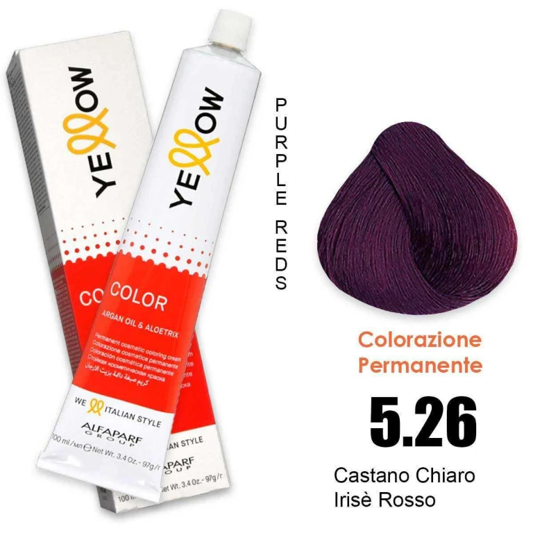 Alfaparp Teinture capillaire permanente jaune 5.26 100Ml