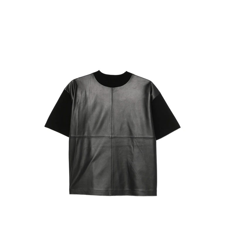 Mstsegale Short-sleeve Leather T-shirt