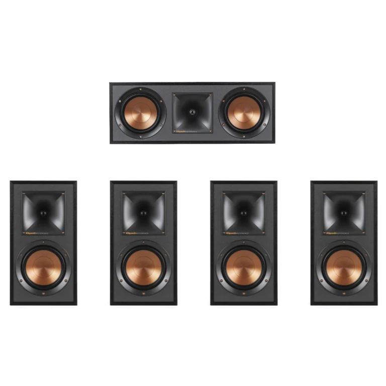 R-51M Bookshelf Speakers (2 Pairs) with R-52C Center Channel Speaker (Bundle)