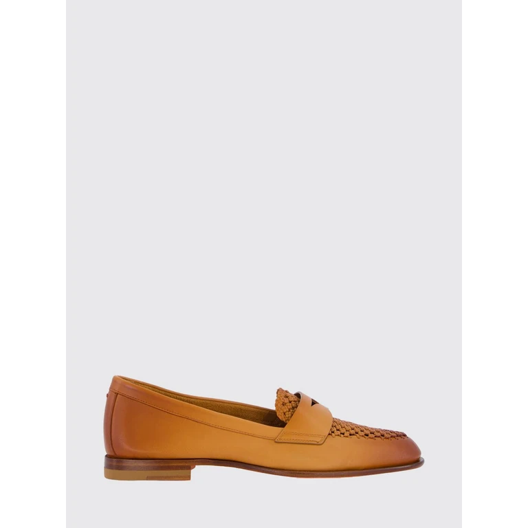 Leather Loafers with Perforated Detail (WUSF72100HAFSYWEC50)