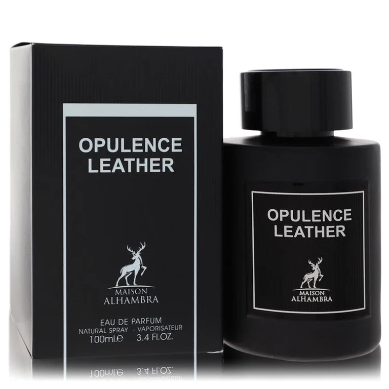 Opulence Leather by Maison Alhambra Eau De Parfum Spray 3.4 oz for Men