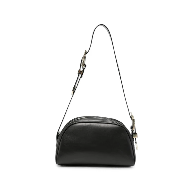 Buckle-detail Leather Tote Bag