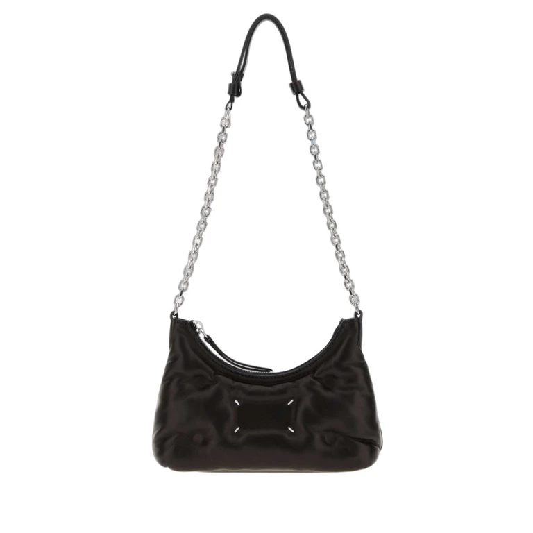 Black Leather Shoulder Bag Borse A Mano