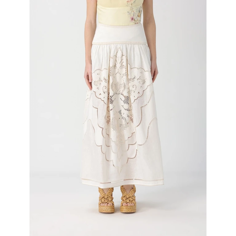 Skirt Woman color Beige (6012SRS263CRM)