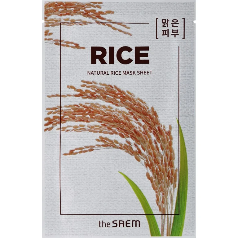 Natural Rice Smoothing and Hydrating Sheet Mask 21ml