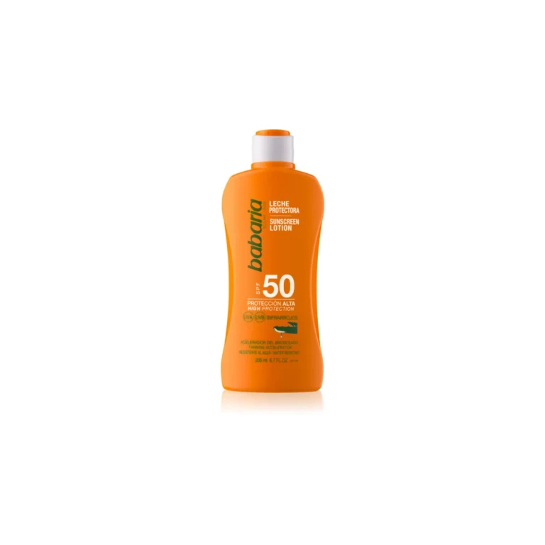 protective sunscreen lotion with Aloe Vera Spf50 200ml