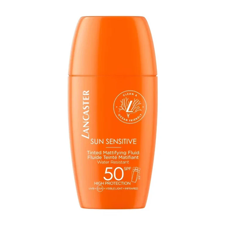 Colored Mattifying Fluid for the Face SPF 50 Sun Sensitive