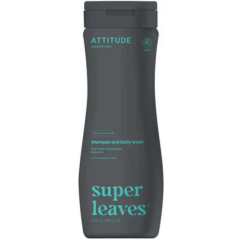 天然去屑洗发沐浴露二合一 Super Leaves