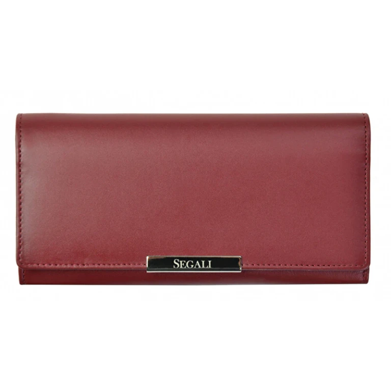 Women's Leather Wallet 7066 Bordeaux