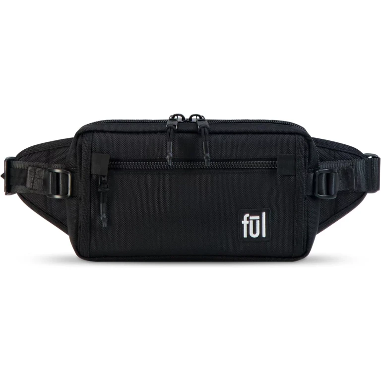 Tactics Collection Fanny Pack, Scout Waist Crossbody Bag for Men and Women, Belt Bag - Black:- Black
