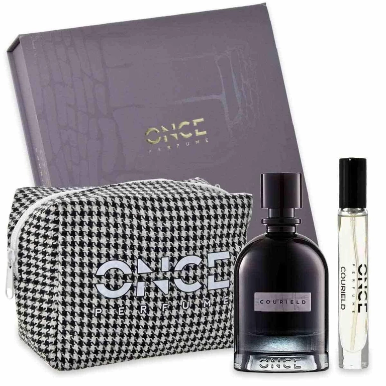 Once Gift Box: Once Perfume - Courield Edpi 100 ml + Travel 10 ml + Pouch