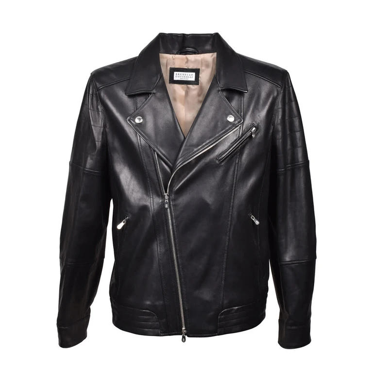 Black Leather Biker Jacket