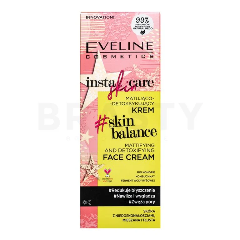 Eveline Insta Skin Care Skin Balance Mattifying and Detoxifying Face Cream 50 ml