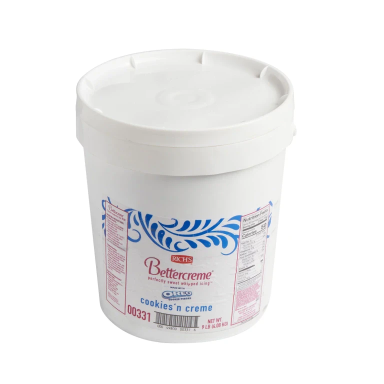 Cookies 'n Creme Pre-Whipped Icing, Bulk Wholesale Case (9 lbs.)