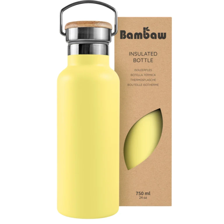 Stainless Steel Thermos 750ml Yellow Bundle