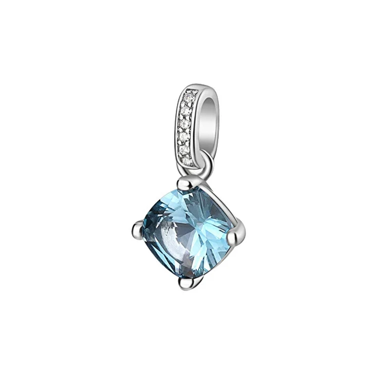 Fancy Cloud FCL18 Blue Zirconia Silver Pendant