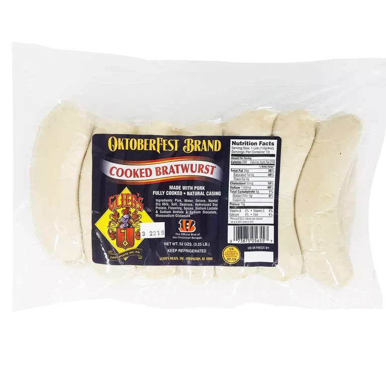 OktoberFest Brand Cooked Bratwurst (3.25 lbs.)