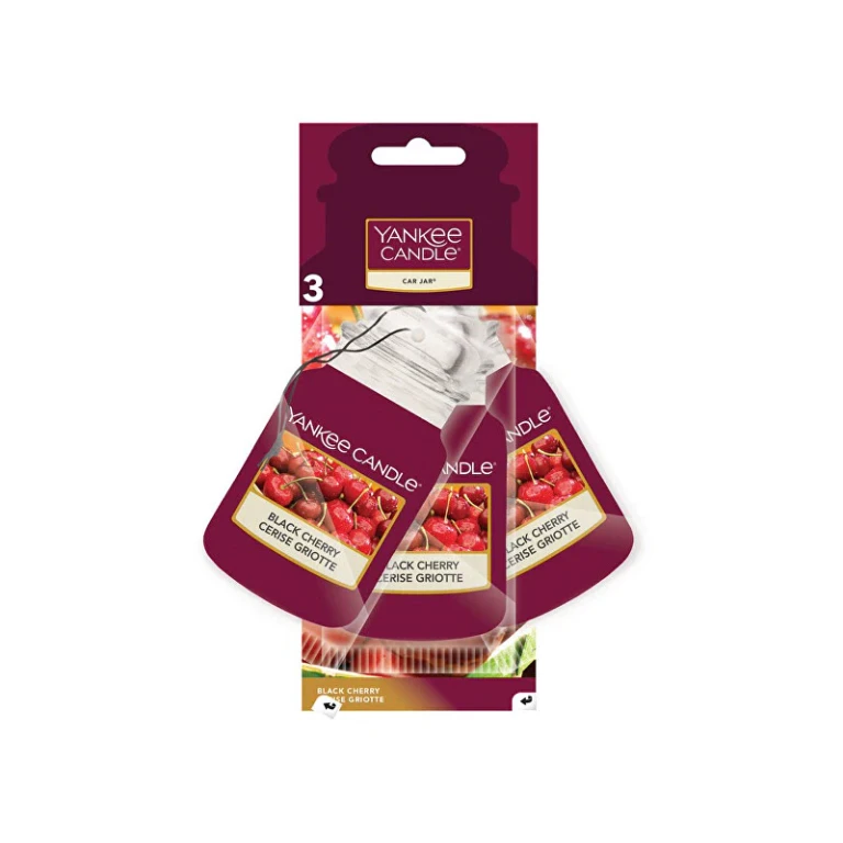Black Cherry Car Paper Label 3 Pieces