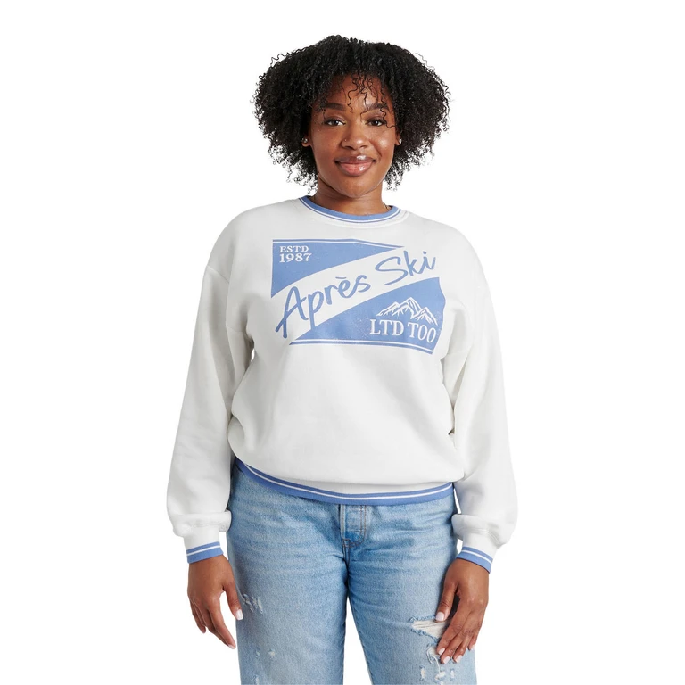 GRAPHIC SWEATSHIRT - WHITE XS:- XS, White