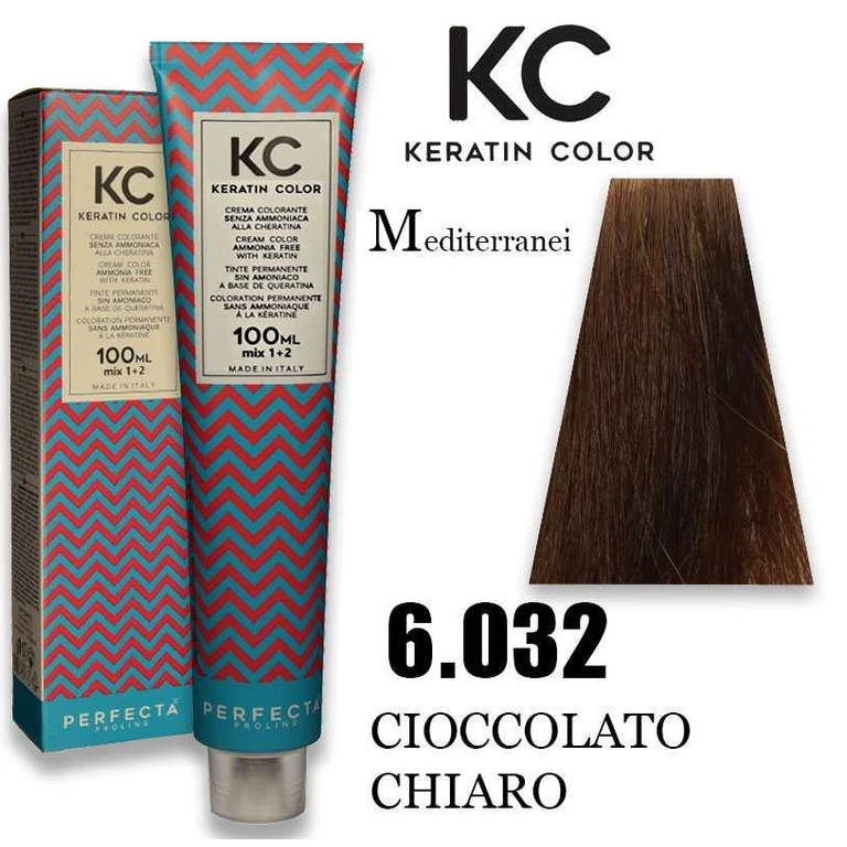 Kc Keratin Coloring Cream 100 Ml 6.032
