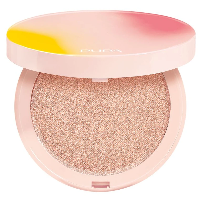 Wonder Me - Compact Face Highlighter - Zero Powder Effect 105 - Shimmery Rose (7.5 G)