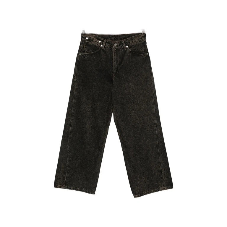 Twisted Baggy Wide-leg Jeans