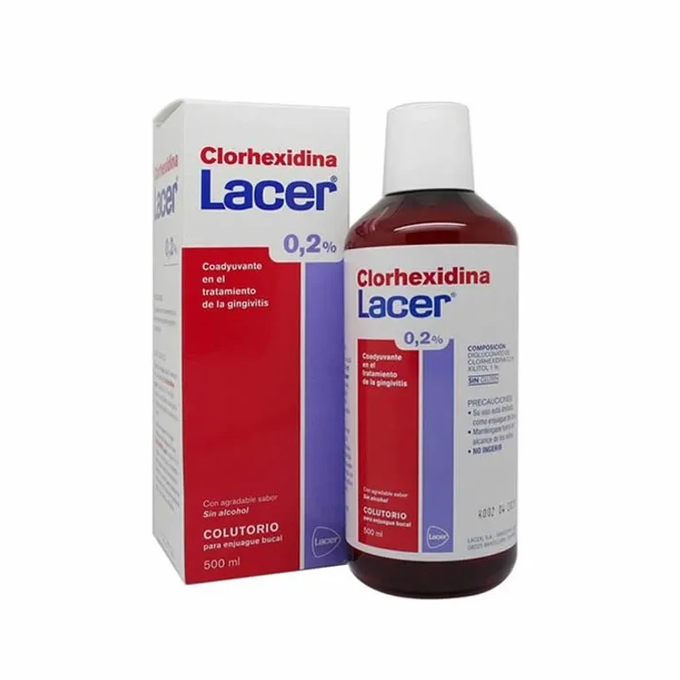 Chlorhexidine mouthwash Lacer format of 500 ml