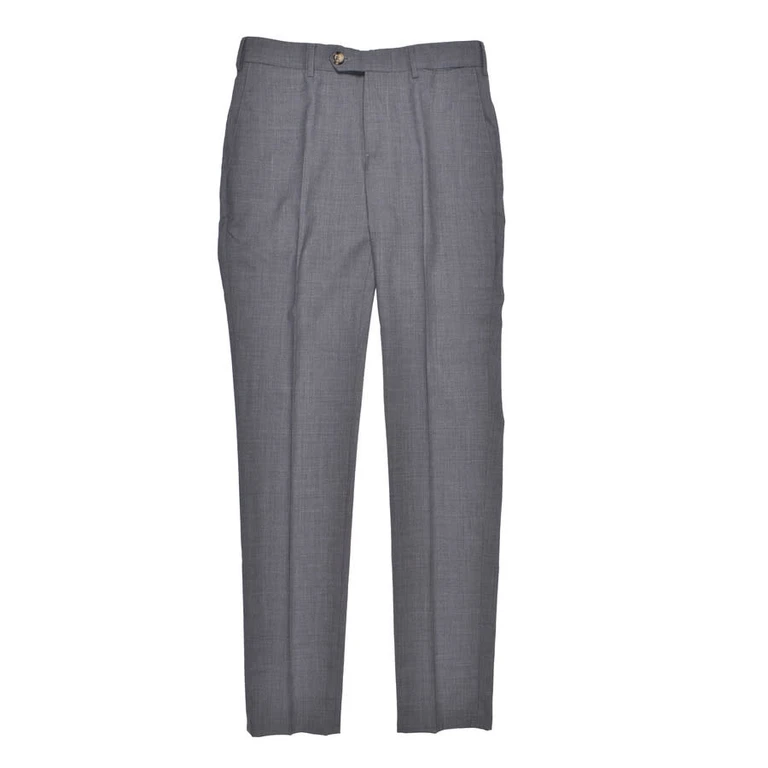 Gray Virgin Wool Dress Trousers