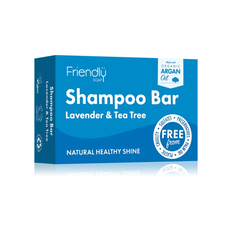 Friendly Natural Shampoo Lavender And Tea Tree Soap Naturale For Hair 95 G