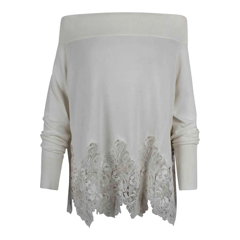 Pull Col Bateau - Blanc (D485M309LAPYOJ10602)