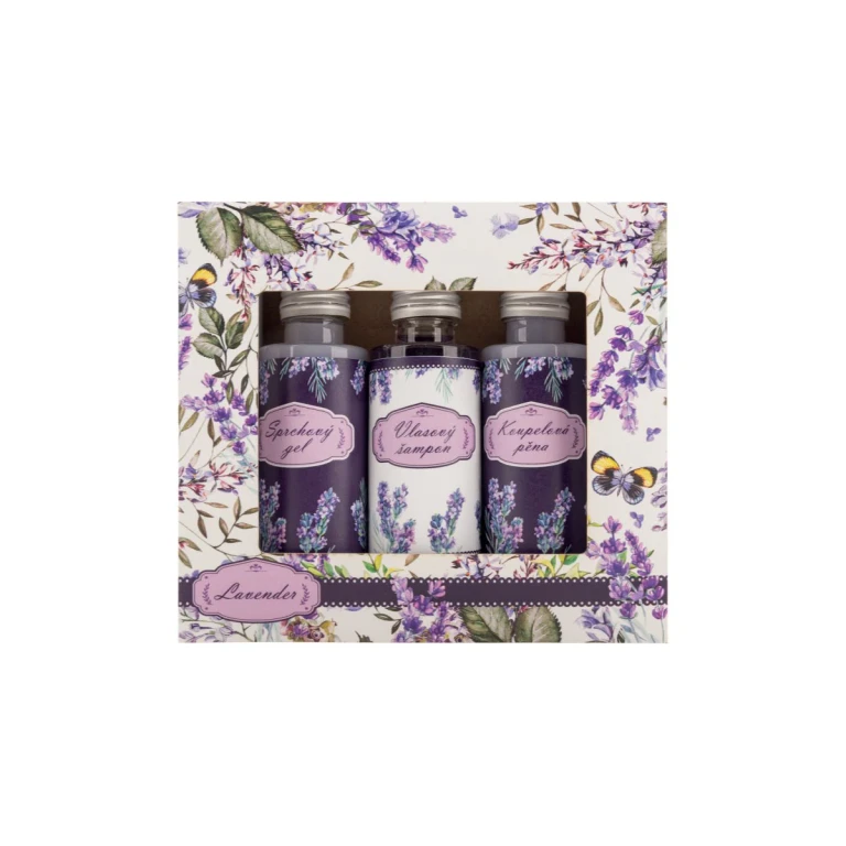 & Cosmetics Lavenda gift pack with lavender shower gel 50 ml + shampoo 50 ml + shower gel 50 ml