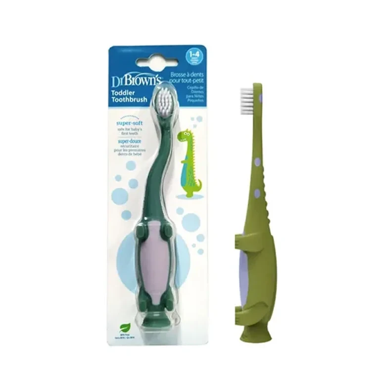 Dr. Brown Toothbrush 1-4 years Dinosaur