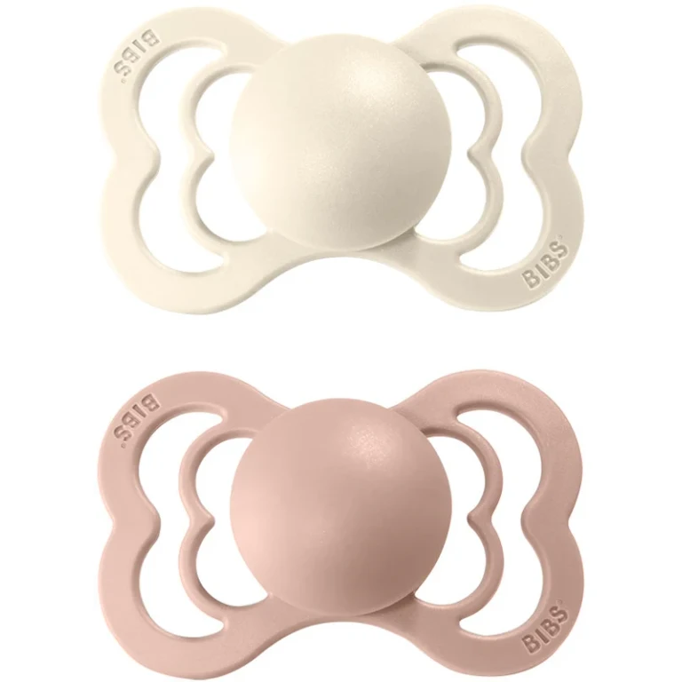 Supreme Natural Rubber Size 2: 6+ months Ivory pacifier / Blush 2 pcs