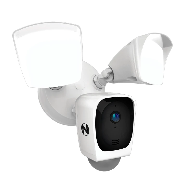 Wi-Fi Metal Floodlight Deterrence HD+ Camera with 2-Way Audio and 64GB MicroSD Card