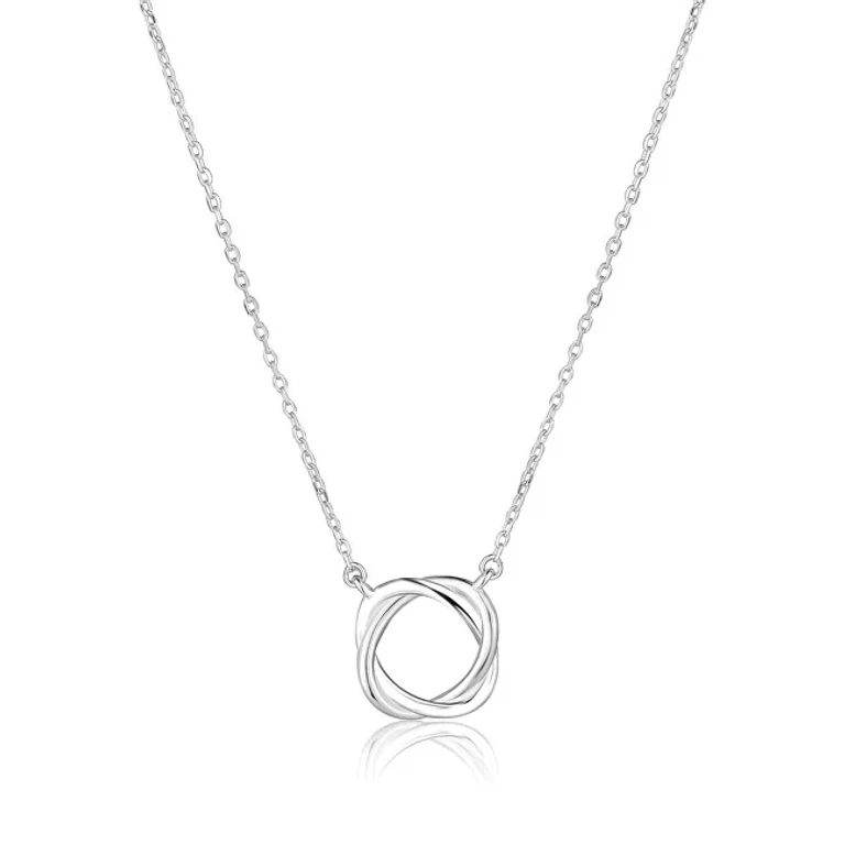 Silver Necklace with Intertwined Circles Svln0614Xh20045