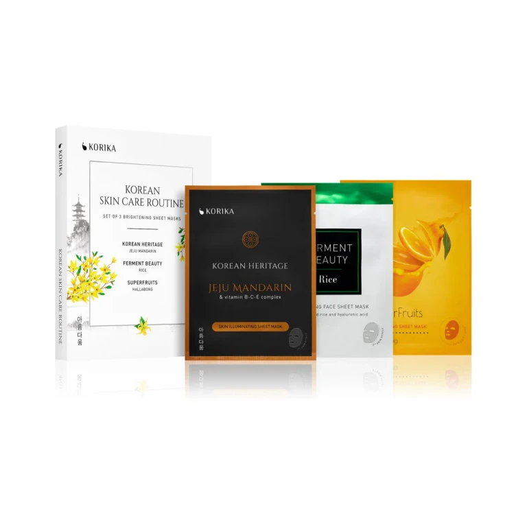 KOREAN SKIN CARE ROUTINE SET of 3 brightening masks