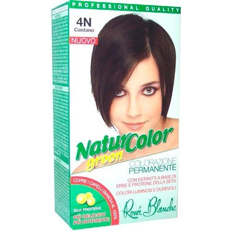 Haarverf permanent Kleuring Naturale Nature Color Green4 N Bruin