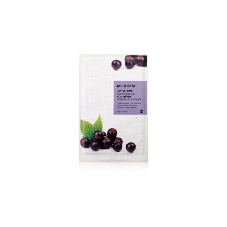 3D mask with acai berries for una healthy and vibrant skin Joyful Time (Essence Mask Acai Berry) 23 g 23 g