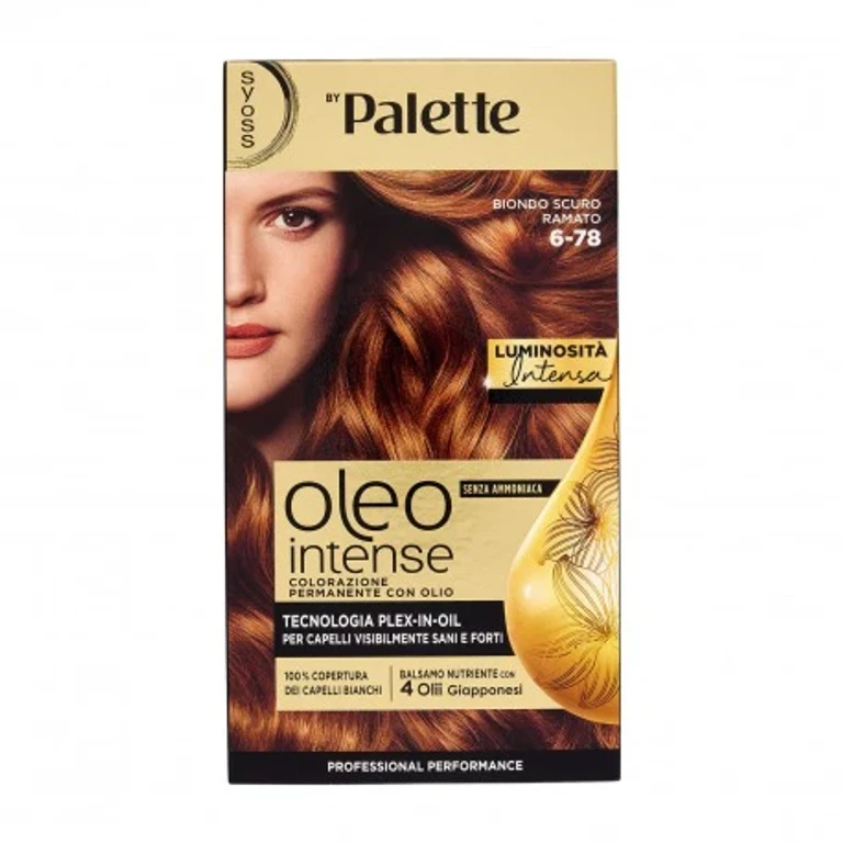 Oleo Intense Ammonia-Free Permanent Coloring with Oil Dark Copper Blonde 6-78