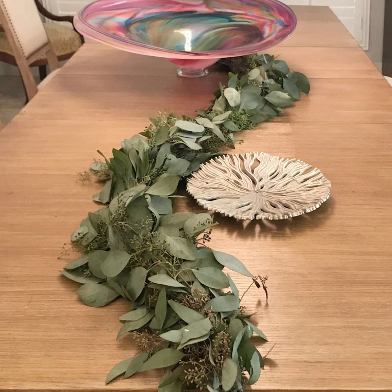 Garland, Seeded Eucalyptus (10 ft.):- 10 ft. Length