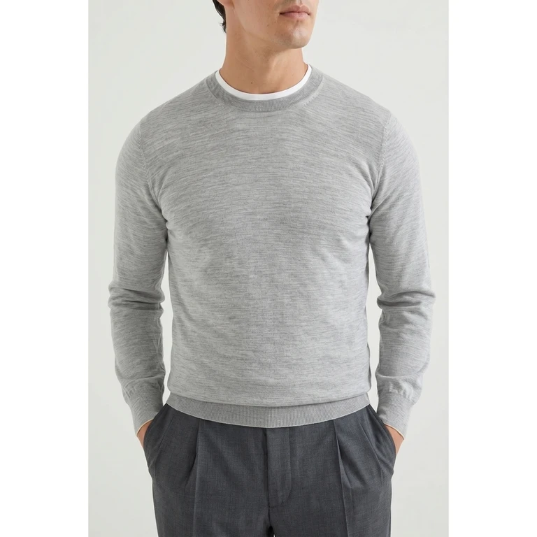 Light Grey Wool Sweater
