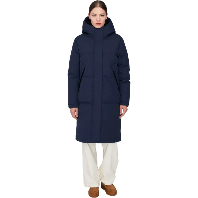 Ines Hooded Down Winter No Fur Jacket - Oversized - Women's