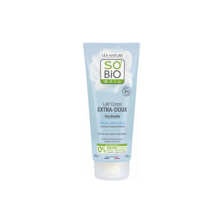 LÉa nature so bio étic Extra-Delicate Body Milk with Organic Aloe, 200 ml