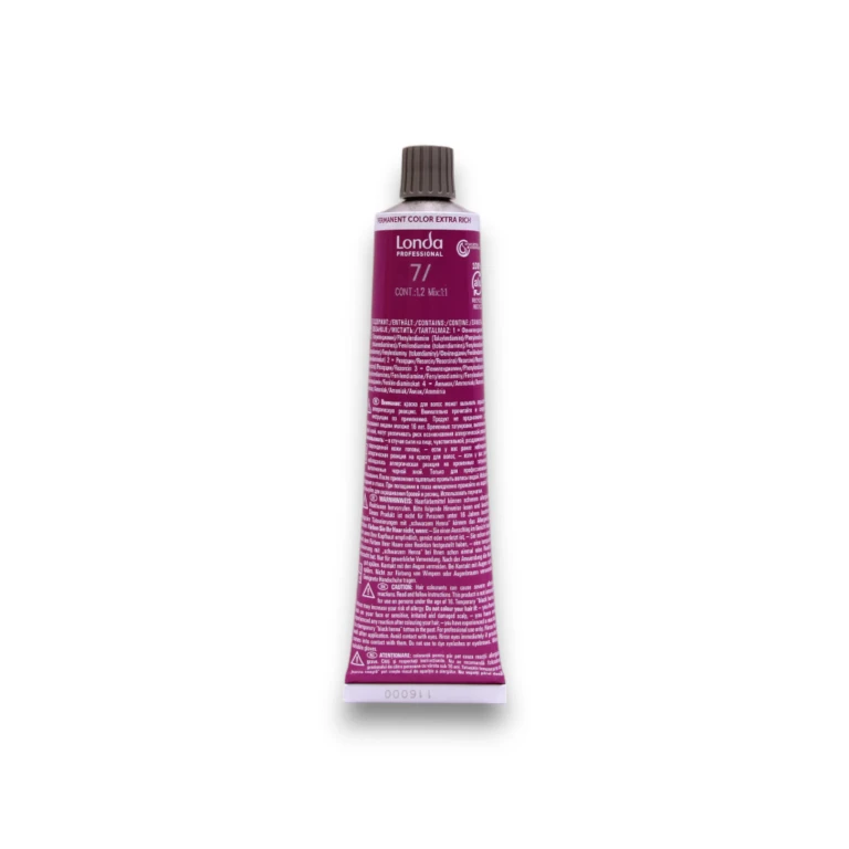 Professional Londacolor Permanent Hair Dye 7/ Medium Blonde 60 ml