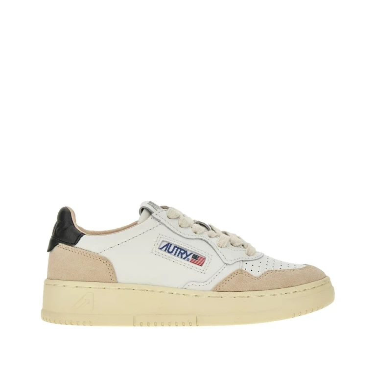 Suede and leather Medalist Low sneakers Woman 36