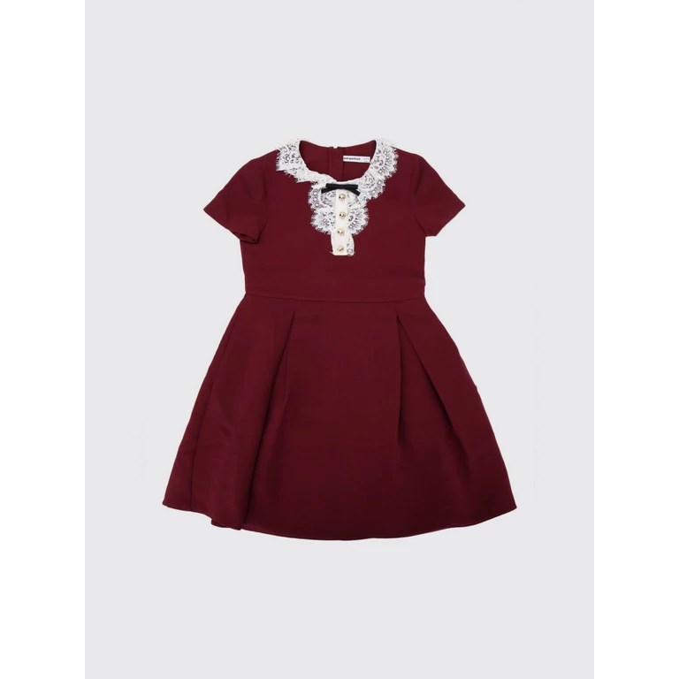 Dress Kids color Red (PF26706SBUBURGUNDY)
