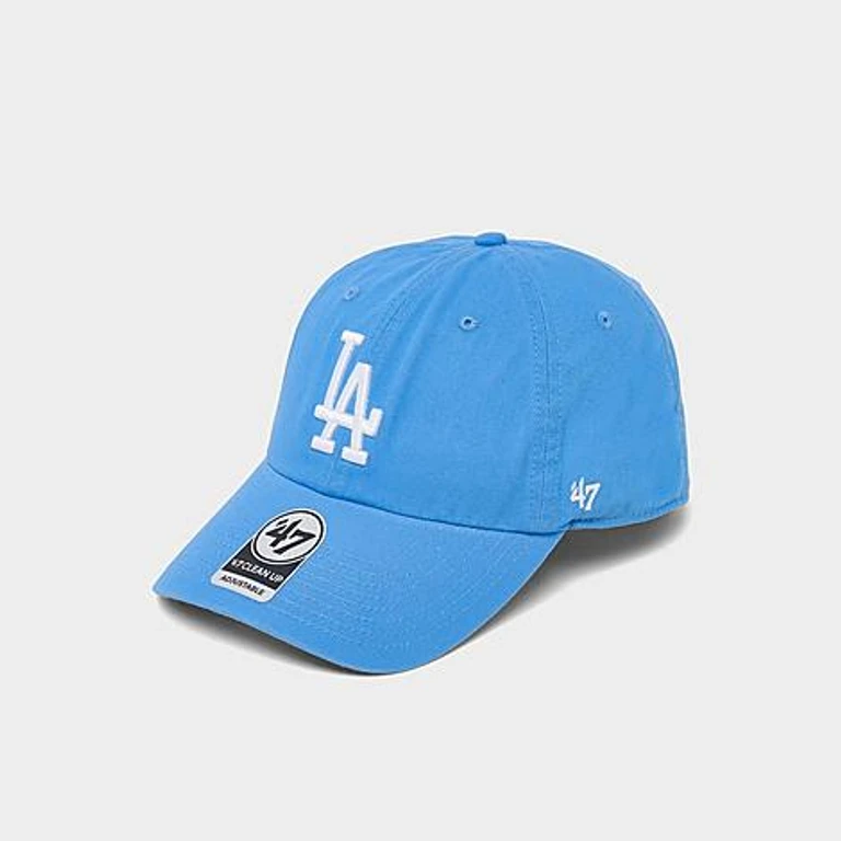 '47 Los Angeles Dodgers MLB Clean Up Strapback Hat in Periwinkle