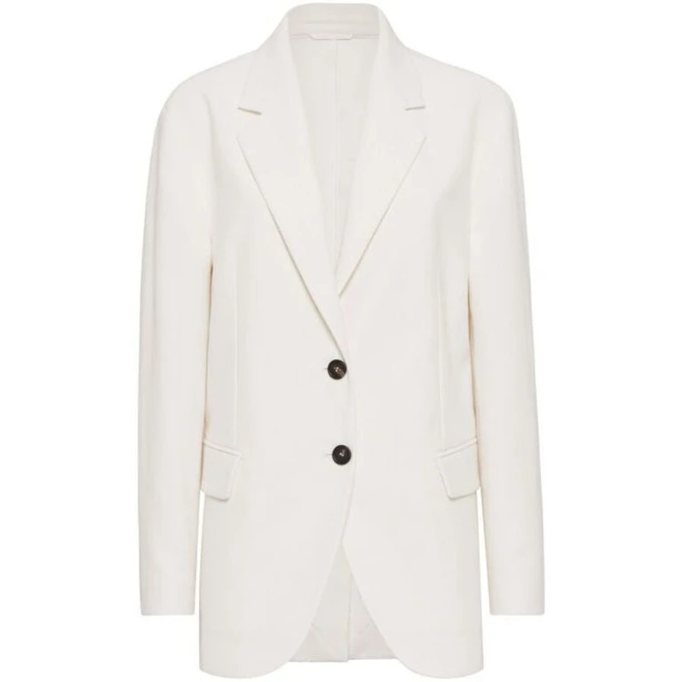 Wooff White Linen Blend Blazer