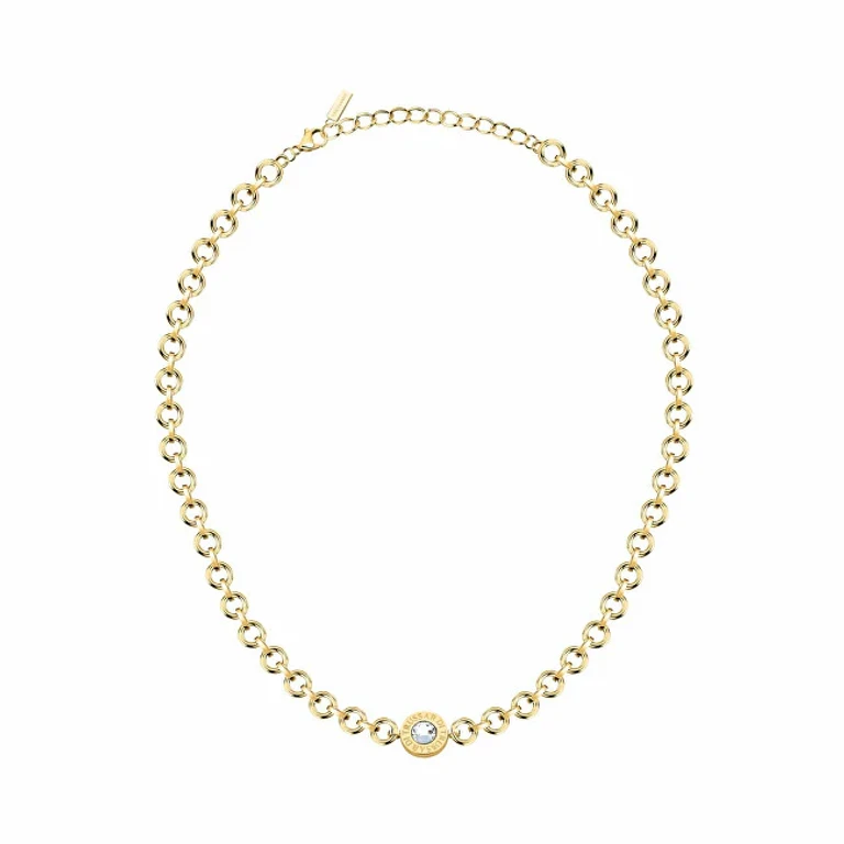 Gold-Plated Necklace With T Logo Tjaxc105